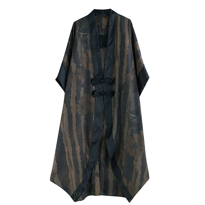 XITAO Vintage Single Breasted Asymmetrical Trench Short Sleeve Pocket Patchwork Loose Slim All Match Temperament Coat ZMY1148
