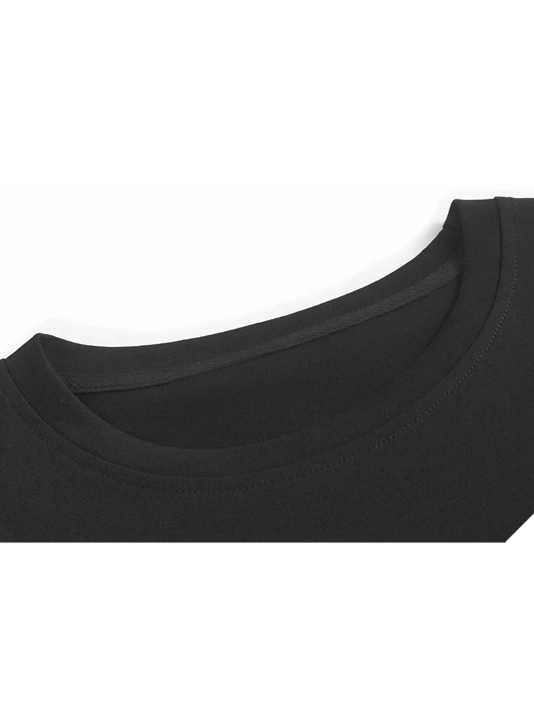 XITAO Solid Color Petal Sleeves T-shirts Irregular Loose Casual O-neck New Arrival Personality Slimming Summer Woman T-shirts ZMY1383