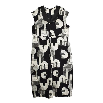 XITAO Letter Print Patchwork Pocket V-neck Bandage Jumpsuits Casual Loose Ankle-length Pants All Match Casual Jumpsuits ZMY1304