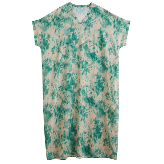XITAO Short Sleeve Print Dress A-line Elegant Loose Fitting Casual All Match Simple Pullover Popular Spring Women Dress ZMY1110