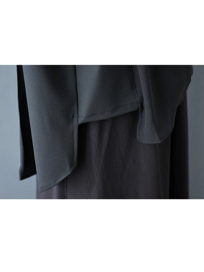 XITAO Irregular Single Breasted Shirt Casual Turn-down Collar Short Sleeve New Slimming Ribbon Summer Women Blouse ZMY1058