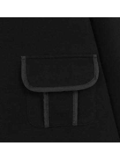 XITAO Casual Asymmetric Sweatshirts Personality Pocket Patchwork Women Spring New Loose All-match Long Sleeve Top DMJ3606