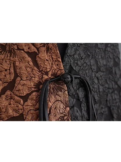 XITAO Vintage Floret Irregular Two Piece Set Personality Contrast Color Patchwork Women New Arrival Trend Vest HQQ1654