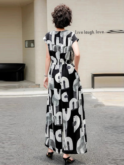 XITAO Letter Print Patchwork Pocket V-neck Bandage Jumpsuits Casual Loose Ankle-length Pants All Match Casual Jumpsuits ZMY1304