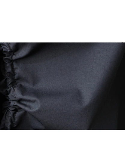 XITAO Irregular Pleated Drawstring Skirt Casual Elastic Waist Solid Color Personality A-line Korea Summer Women Skirt GYX1560