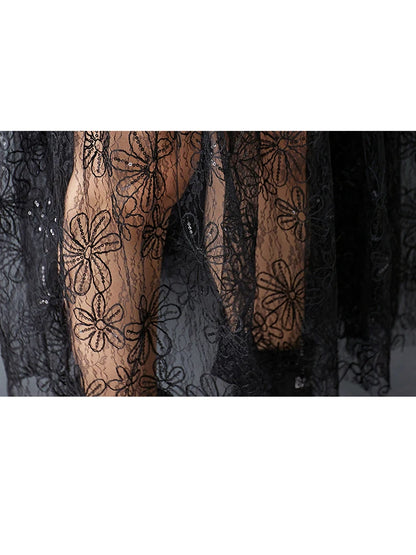 XITAO Patchwork Lace Sleeveless Dress Casual A-line Loose Fitting Fashion New Simple Personality Summer Women Dress HQQ2476