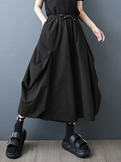 XITAO Solid Color Drawstring Loose Pants Casual Slimming All-match Simple New Arrival Summer Woman Wide Leg Pants ZMY1364