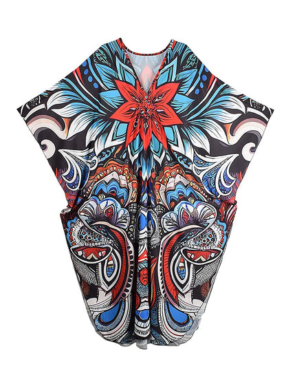 XITAO Flower Print Female Dress Full Sleeve Loose Casual Ankle-length Pullover Personality Slimming Summer Woman Dress GJ1159