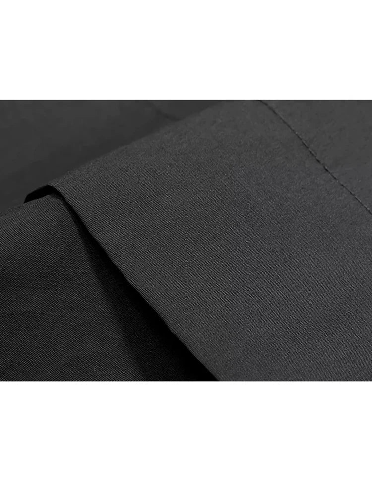 XITAO Personality Asymmetrical Hong Kong Female Dress Solid Color Square Collar Casual Spaghetti Strap Summer Dress ZMY1224