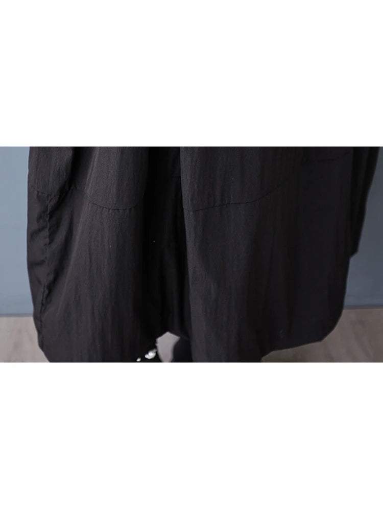 XITAO Drawstring Sleeveless O-neck Dress Casual A-line Loose Fitting Solid Color Simple New Arrival Summer Female Dress ZMY1199