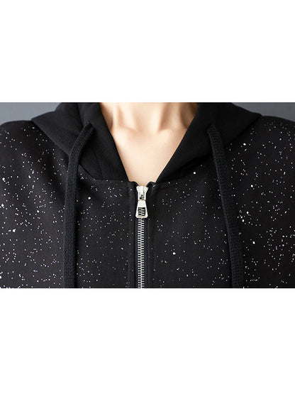 XITAO Loose Zipper Hooded Collar Trench Casual Fashion Big Pocket Women Personality Irregular Patchwork Simple Coat ZMY1156
