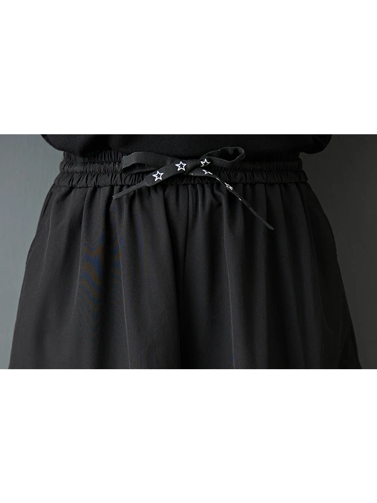 XITAO Solid Color Drawstring Loose Pants Casual Slimming All-match Simple New Arrival Summer Woman Wide Leg Pants ZMY1364