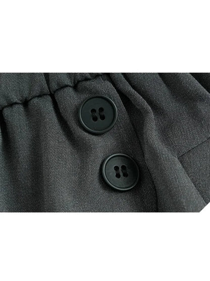 XITAO Gauze Solid Color Loose Pants Elastic Waist Patchwork Casual New Arrival Personality Summer Woman Wide Leg Pants ZMY1344