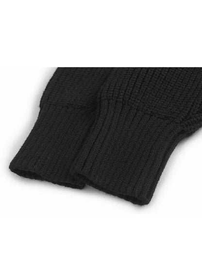XITAO Hooded Ruffles Casual Solid Color Dress Full Sleeve Straight Pullover Knee-length Knitting Sweet Autumn Dress GMM1273