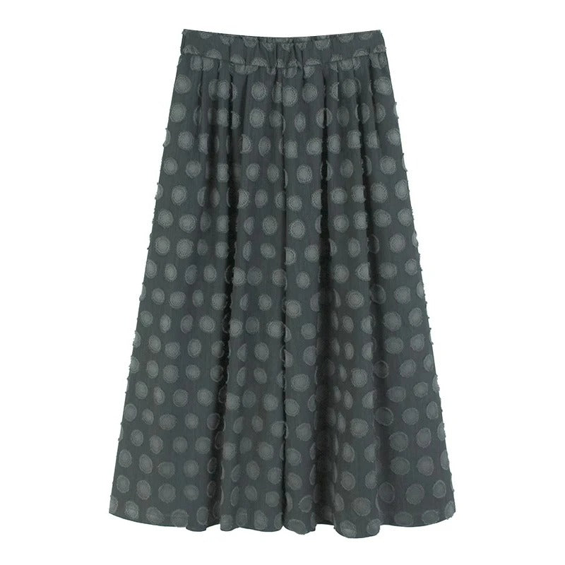 XITAO Polka Dot Casual Pants Elastic Waist Patchwork All-match Elegant Personality Fashion Trend Summer Woman Pants HQQ2509